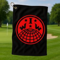 Iww Screeching Cat Beware Sabotage High Def Golf Towel