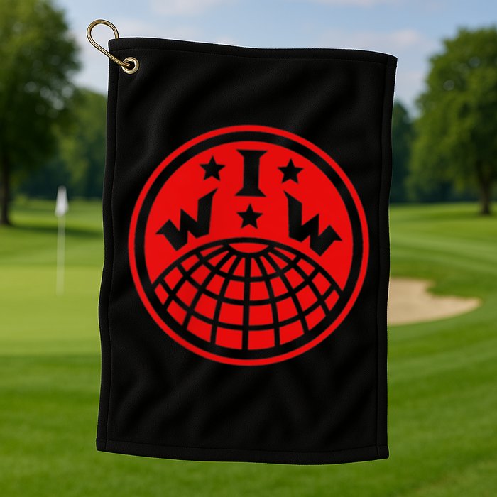 Iww Screeching Cat Beware Sabotage High Def Golf Towel