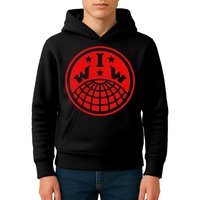 Iww Screeching Cat Beware Sabotage High Def Kids Hoodie