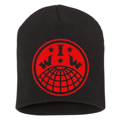 Iww Screeching Cat Beware Sabotage High Def Short Acrylic Beanie