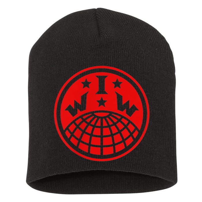 Iww Screeching Cat Beware Sabotage High Def Short Acrylic Beanie