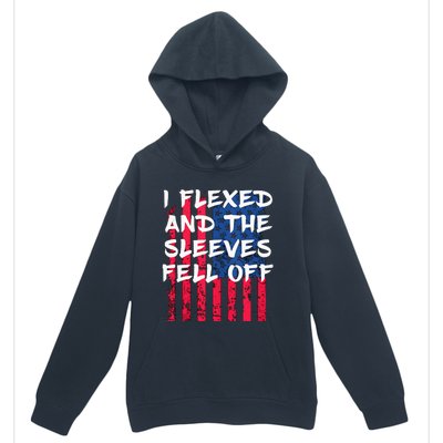 I Flexed And The Sleeves Fell Off Sleeve Patriotic Urban Pullover Hoodie