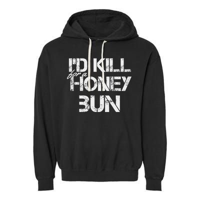 ID For A Honey Bun Garment-Dyed Fleece Hoodie