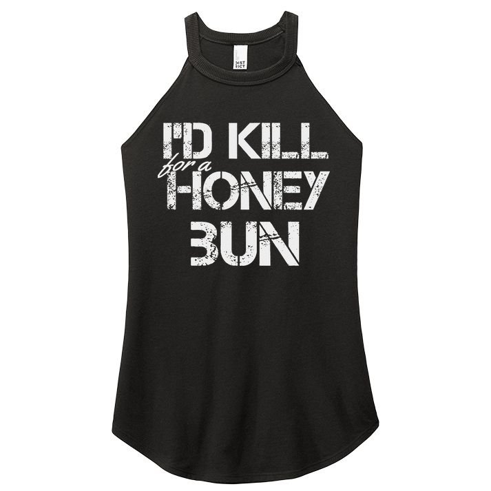 ID For A Honey Bun Women's Perfect Tri Rocker Tank