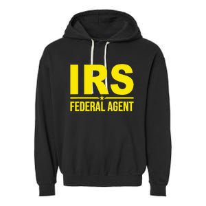 Irs Federal Agent Uniform Costume Garment-Dyed Fleece Hoodie