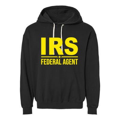 Irs Federal Agent Uniform Costume Garment-Dyed Fleece Hoodie