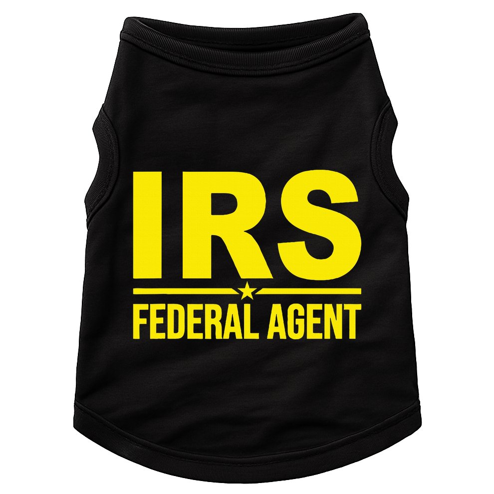Irs Federal Agent Uniform Costume Doggie Tank