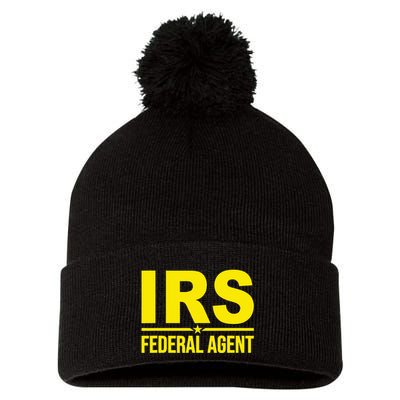 Irs Federal Agent Uniform Costume Pom Pom 12in Knit Beanie