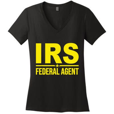 Irs Federal Agent Uniform Costume Women's V-Neck T-Shirt