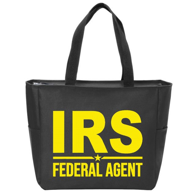 Irs Federal Agent Uniform Costume Zip Tote Bag