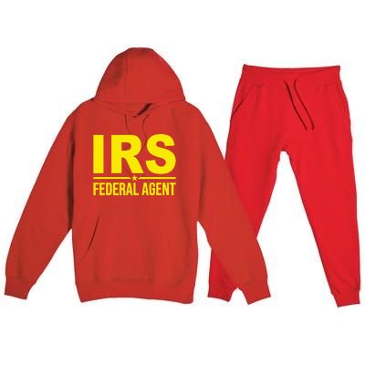 Irs Federal Agent Uniform Costume Premium Hooded Sweatsuit Set