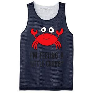 I'm Feeling A Little Crabby Seafood Funny Cartoon Crab Mesh Reversible Basketball Jersey Tank