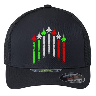 Italian Flag Airplanes Flexfit Unipanel Trucker Cap