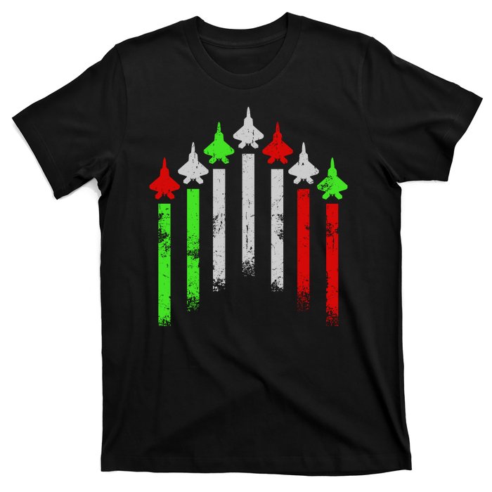 Italian Flag Airplanes T-Shirt