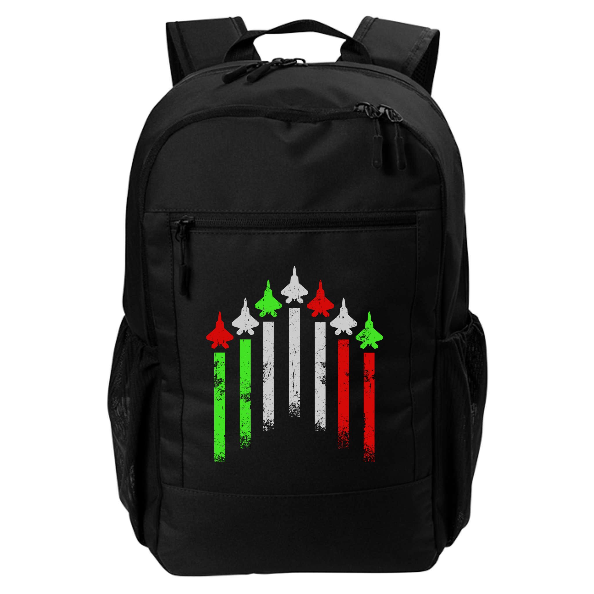 Italian Flag Airplanes Backpack