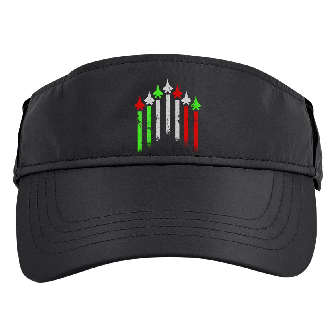 Italian Flag Airplanes Adult Drive Performance Visor