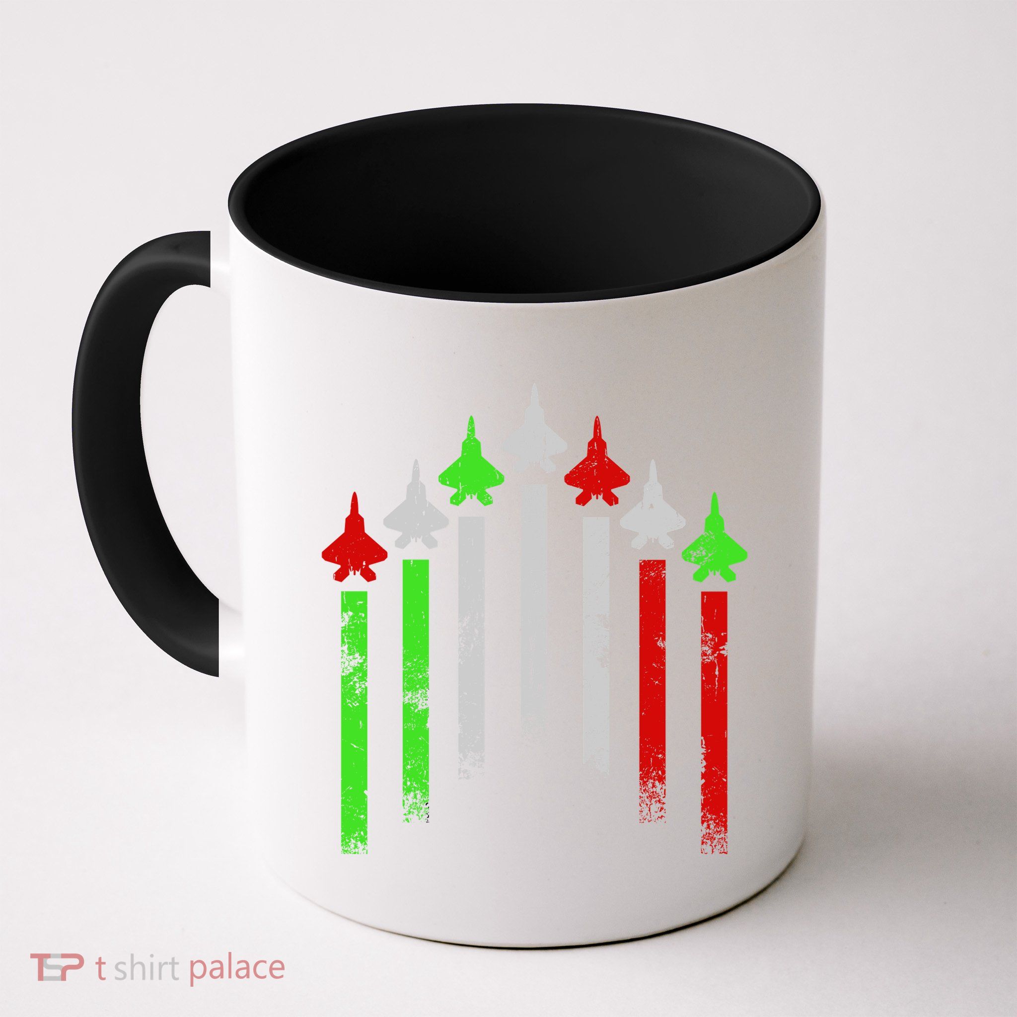 Italian Flag Airplanes Mug