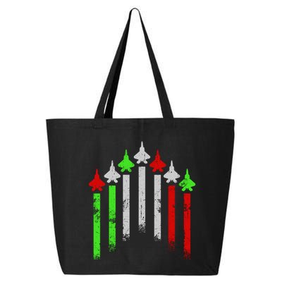 Italian Flag Airplanes 25L Jumbo Tote