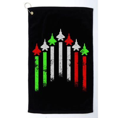 Italian Flag Airplanes Golf Towel