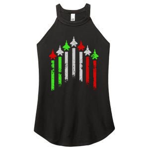 Italian Flag Airplanes Women's Perfect Tri Rocker Tank