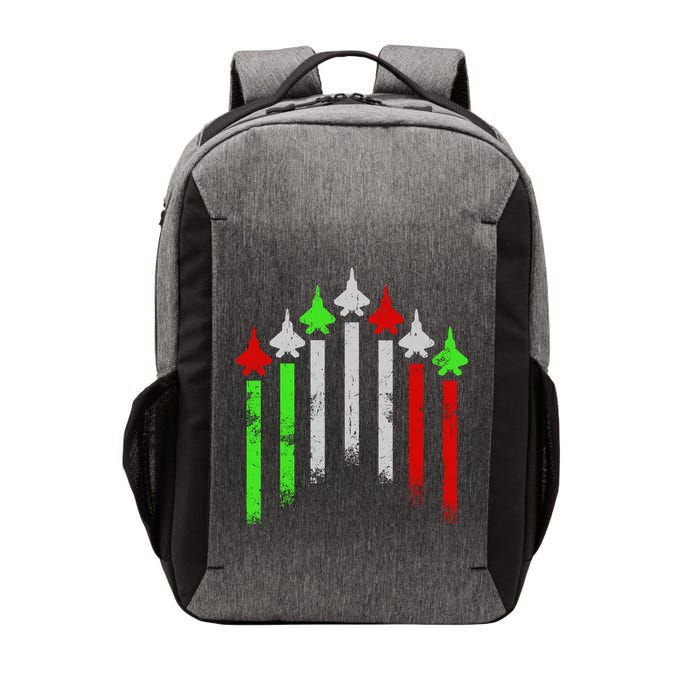 Italian Flag Airplanes Vector Backpack