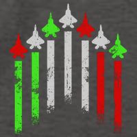 Italian Flag Airplanes Vector Backpack
