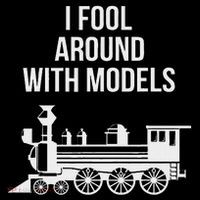 I Fool Around With Models Train Funny Model Train Lover Button