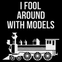 I Fool Around With Models Train Funny Model Train Lover 16 in Basic Backpack