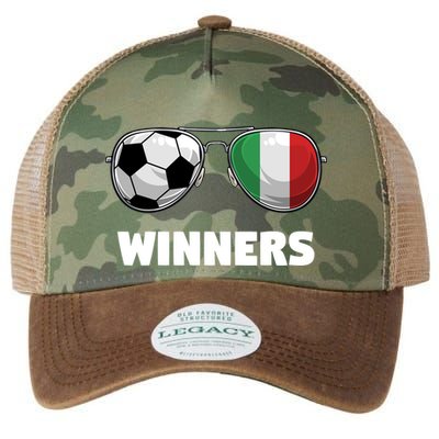 Italia Forza Azzuri Soccer Italian Flag Sunglasses Winners Gift Legacy Tie Dye Trucker Hat