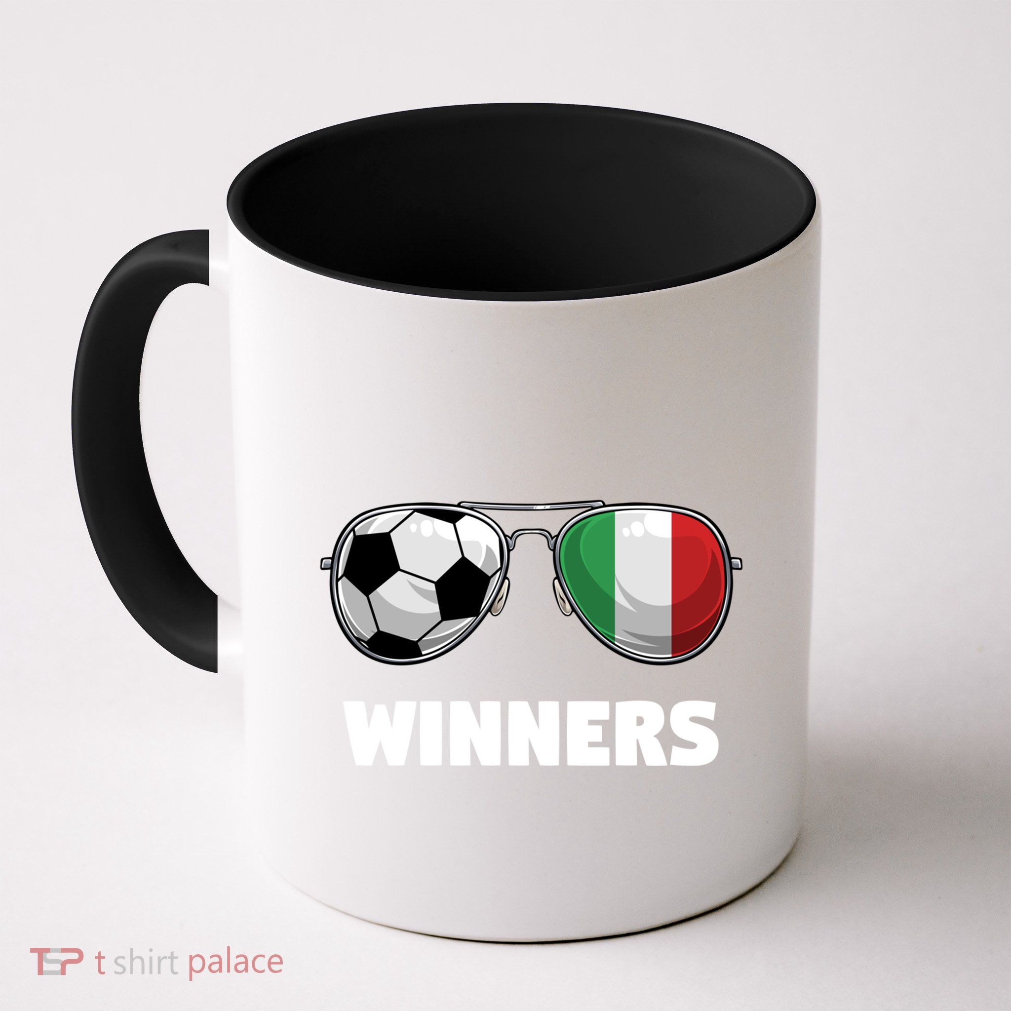 Italia Forza Azzuri Soccer Italian Flag Sunglasses Winners Gift Mug