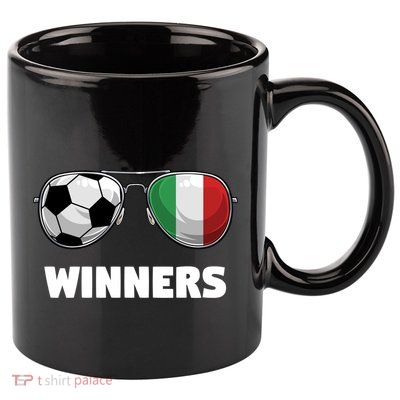 Italia Forza Azzuri Soccer Italian Flag Sunglasses Winners Gift 11oz C Handle Ceramic Mug