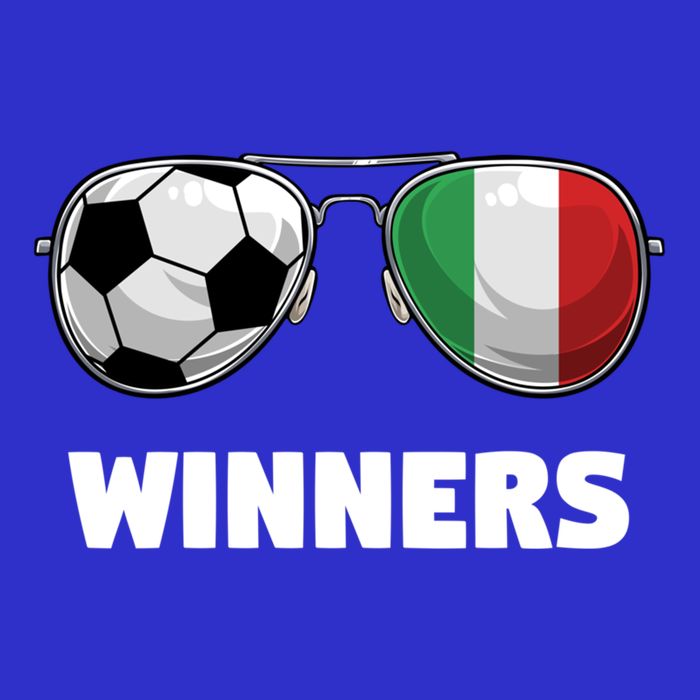 Italia Forza Azzuri Soccer Italian Flag Sunglasses Winners Gift Tall T-Shirt