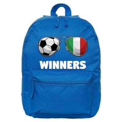 Italia Forza Azzuri Soccer Italian Flag Sunglasses Winners Gift 16 in Basic Backpack