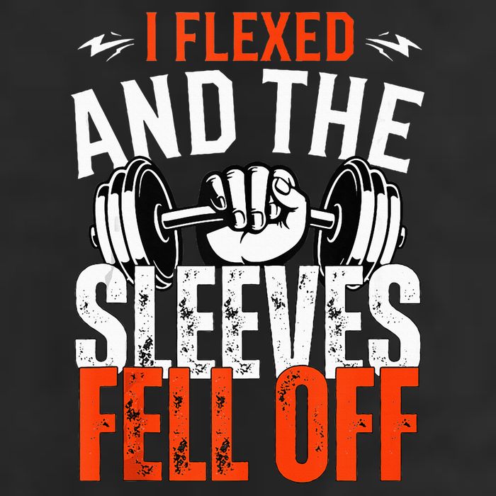 I Flexed and The Sleeves Fell Off Fun Sleeveless Gym Workout Cool Comfort Performance Bucket Hat