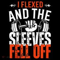 I Flexed and The Sleeves Fell Off Fun Sleeveless Gym Workout Flatbill Hat