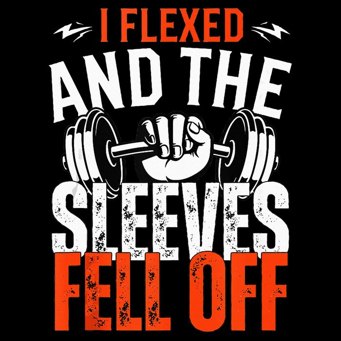 I Flexed and The Sleeves Fell Off Fun Sleeveless Gym Workout Women's Crop Top Tee