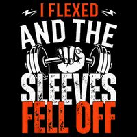 I Flexed and The Sleeves Fell Off Fun Sleeveless Gym Workout Wool Snapback Cap