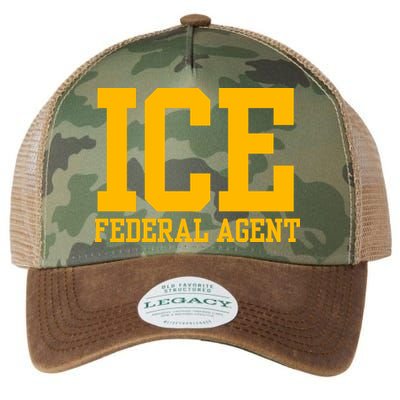 Ice Federal Agent Halloween Costume Police Immigration Legacy Tie Dye Trucker Hat