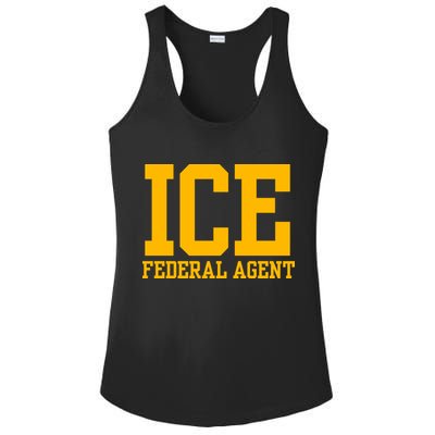 Ice Federal Agent Halloween Costume Police Immigration Ladies PosiCharge Competitor Racerback Tank
