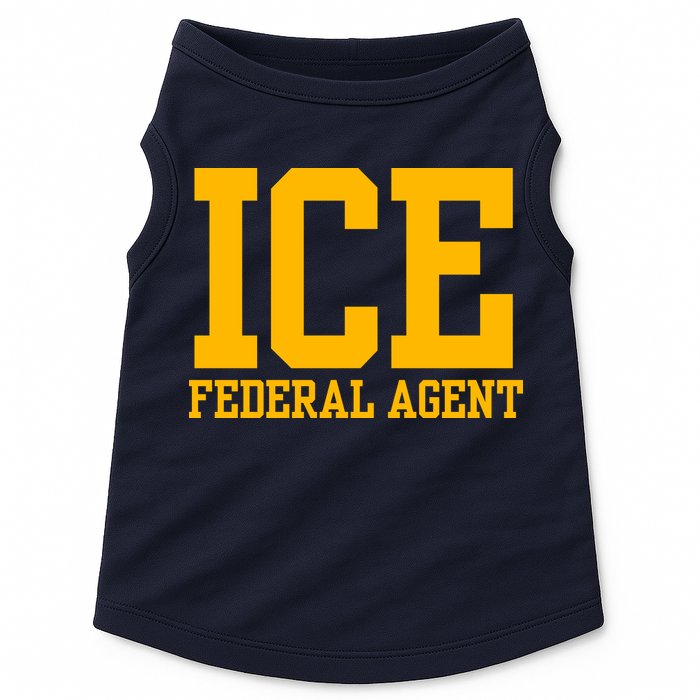 Ice Federal Agent Halloween Costume Police Immigration Doggie Tank