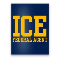 Ice Federal Agent Halloween Costume Police Immigration Poster