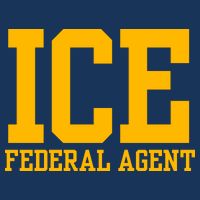 Ice Federal Agent Halloween Costume Police Immigration Poster