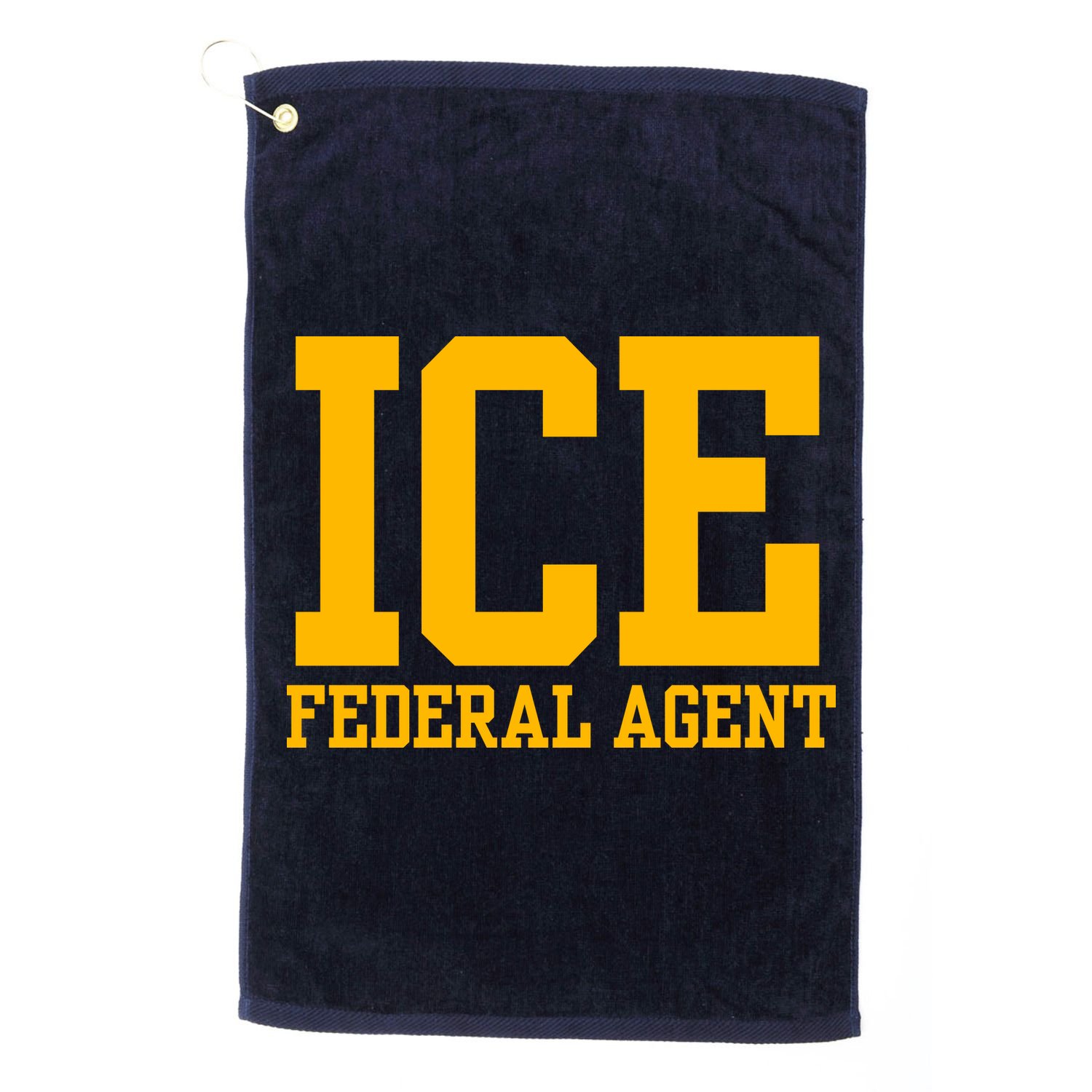 Ice Federal Agent Halloween Costume Police Immigration Golf Towel
