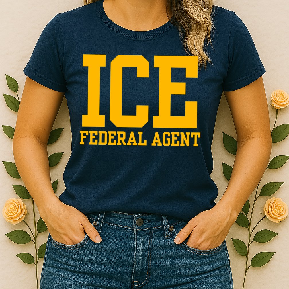 Ice Federal Agent Halloween Costume Police Immigration Womens T-Shirt
