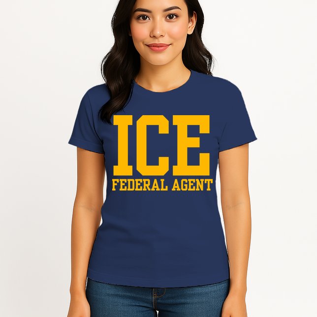 Ice Federal Agent Halloween Costume Police Immigration Womens T-Shirt