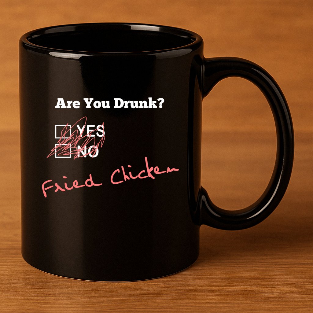 Ing Funny Are You Drunk Fried Chicken Lovers Gift 11oz C Handle Ceramic Mug