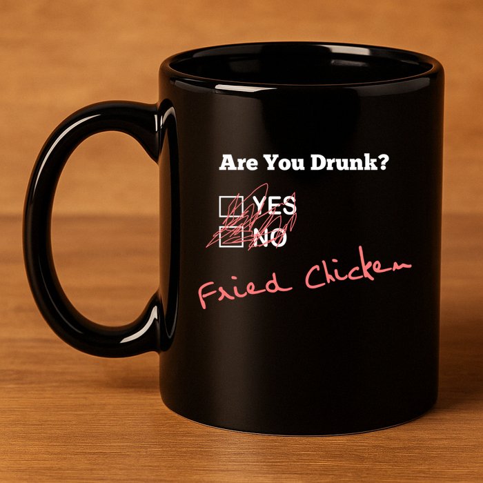Ing Funny Are You Drunk Fried Chicken Lovers Gift 11oz C Handle Ceramic Mug