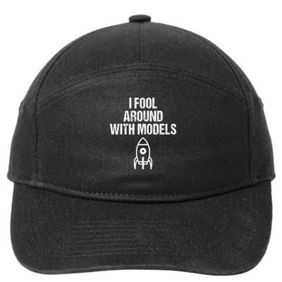 I Fool Around With Models Funny Model Rocke 7-Panel Snapback Hat