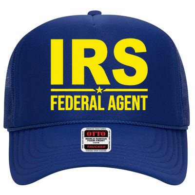 Irs Federal Agent Uniform Costume High Crown Mesh Back Trucker Hat