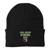I Fall Asleep To Forensic Files Design Knit Cap Winter Beanie